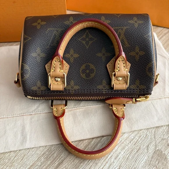 Authentic Louis Vuitton Nano Speedy - Picture 9 of 13